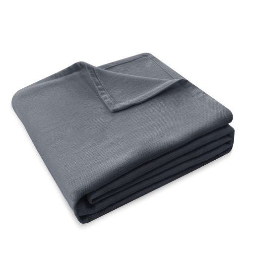 Manta de Cachemira y Algodon Style Quarters, 10% Cachemira 90% Algodon, Tamano Queen, Mantas Ligeras para Cama, Transpirables y Acogedoras, Manta Suave de Cachemira para Todas las Estaciones, Gris, 90x90 pulgadas