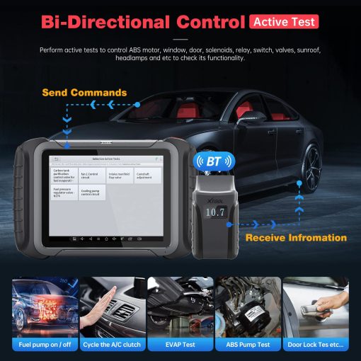 XTOOL D8BT 2023 Nueva Herramienta de Diagnostico Automotriz Actualizada, Actualizaciones de 3 anos ($600 de valor), Control Bidireccional, Codificacion de ECU, Diagnostico OE Completo y 38+ Resets, Programacion de Llaves, Reinicio del Cigüenal, CAN FD - Imagen 3