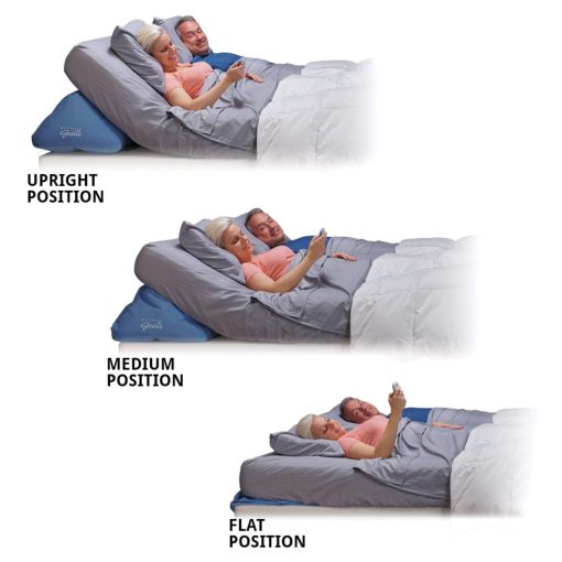 Colchon Contour Mattress Genie Inflable | Tamaño Queen, Portatil, Convierte Cualquier Cama en una Cama Ajustable, Alternativa al Alquiler de Camas de Hospital | Perfecto para Personas Mayores, Ronquidos, Reflujo, GERD, Postcirugia - Imagen 4