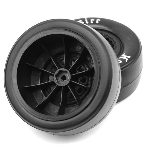 Neumaticos de camion de carreras de Short Course 1/10 de Lifehead ? Adecuado para TRAXXAS Slash4X4 HuanQi 727 ARRMA SENTON 3S Losi Ford Raptor Baja Rey/ Neumaticos de camion de alta eficiencia para corta distancia de 105 mm de diametro exterior/ Negro - Imagen 5