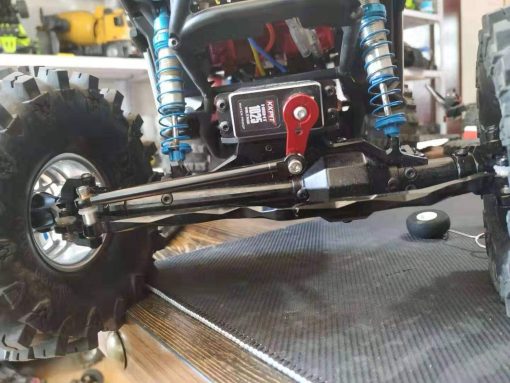 Eje delantero y trasero de aluminio para Axial Wraith 1/10 90018 90048 90053 90018 90020 90045 90056 RR10 Modelo de Coche RC (Plata) - Imagen 5