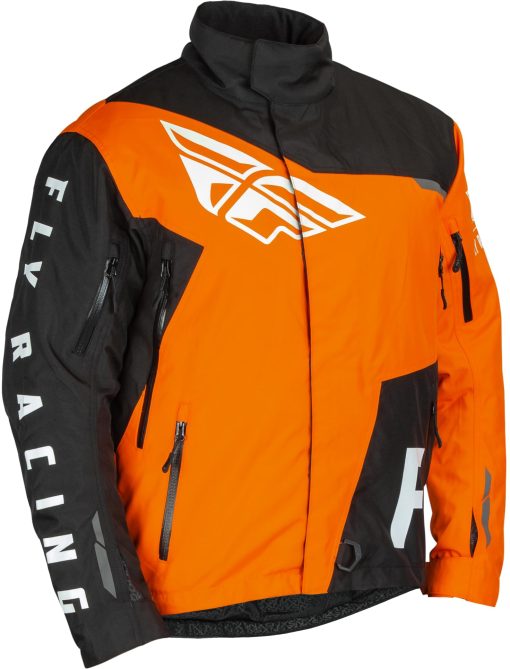 Chamarra de Nieve Fly Racing SNX Pro (Negro/Naranja, Mediano)