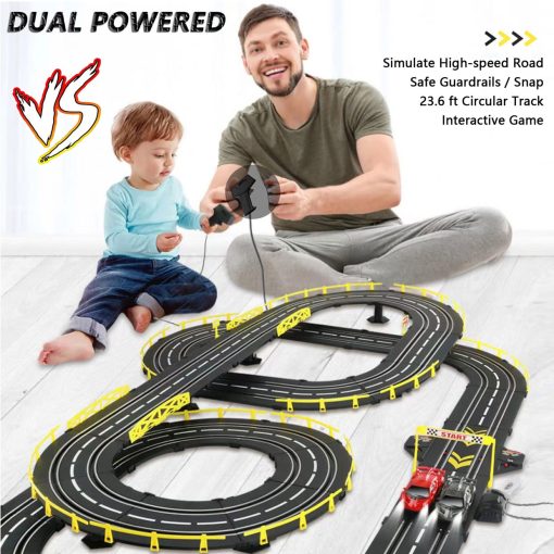 Juego de Pista de Carreras de Coches a Escala ? Rompecabezas para Ninos ? Pista de Carreras Flexible para Ninos ? Juego de Coches de Carreras Electricos, Pista de Carreras, Coches de Carreras, Pistas de Carreras y Accesorios - Regalos - Imagen 3