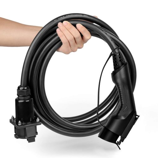 Cable de Extension de Cargador para Vehiculos Electricos J1772 de 32A 20 Pies