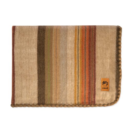 Manta de Lana de Alpaca - Manta de Cama tamano Twin - Manta de Alpaca - Mejor Regalo y Manta Calida, Ligera, Manta de Sofa o de Campamento - Manta de Exterior - 87 x 64 Pulgadas (Marron) - Imagen 5