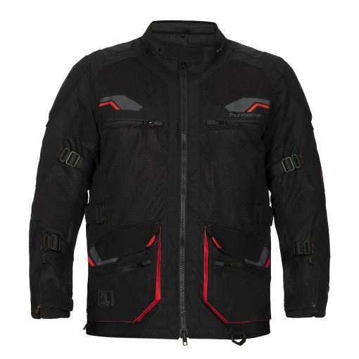Chamarra Tourmaster Ridgecrest - Chamarra de moto tipo aventura con malla transpirable y armadura CE aprobada, varios bolsillos para proteccion en todo clima