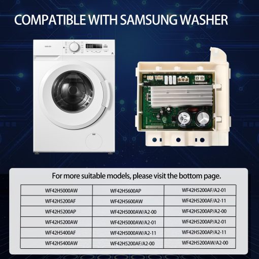 Placa de control de actualizacion 2024 DC92-01531B Placa inversora PCB Compatible con Samsung Washer 3C2 3E2 AE6 Error Tambor Falla Facil de Instalar PD00037437 AP5955156 3996732 Garantia de 2 Anos - Imagen 5