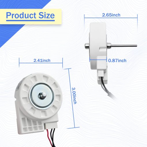 50240401000Q para Magic Chef Avanti Premium Daewoo Refrigerator Fan Motor - Imagen 2