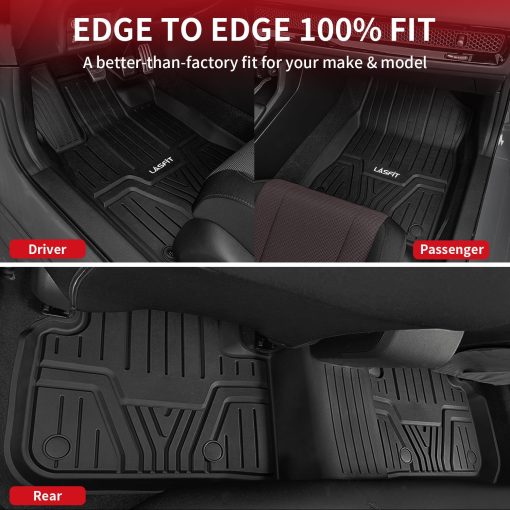 Tapetes LASFIT para Honda Civic 2022-2024 / para Acura Integra 2023-2024, Asiento Trasero con Puertos USB, Juego de Alfombrillas de Coche para Todas las Estaciones 1ra y 2da Fila - Imagen 9