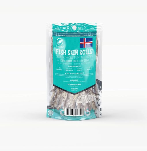 Premios para entrenamiento de perros TickledPet - Bacalao capturado en Islandia - Premios para perros deshidratados, Frescos Premios para perros Islandeses de Bacalao con un solo ingrediente, masticables sin granos con Omega-3s, 6 oz, Premios para perros de piel de bacalao fresco - Imagen 2