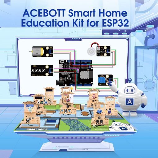 Kit de educacion inteligente ACEBOTT 3 en 1 ESP32 STEM compatible con Arduino, Kits de robotica STEM para niños de 13 años en adelante, Proyectos de ingenieria de actividades STEA Regalos para niños de 13 a 16 años niño (QE023) - Imagen 2
