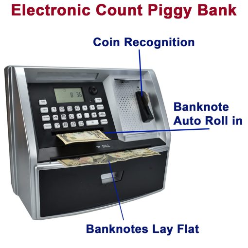 Alcancia ATM Lyght para Dinero Real, Regalo Increible para Ninos y Ninas de 5 a 14 Anos, Juguetes Educativos para Ninos - Imagen 3