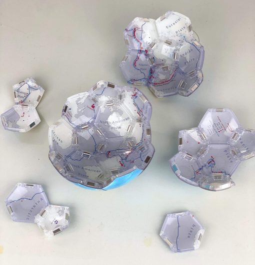 Mapa de Alivio de la Tierra, Globo Magnetico Snapspheres de 7.3", con Mapa de Geologia en el Interior, con soporte - Imagen 7