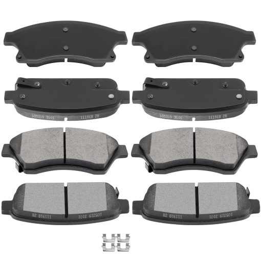 Conjunto de Pastillas de Frenos de Ceramica Delanteras y Traseras AUTOMUTO para Chevrolet Cruze 2011-2015, Chevrolet Cruze Limited 2016, Chevrolet Sonic 2013-2016