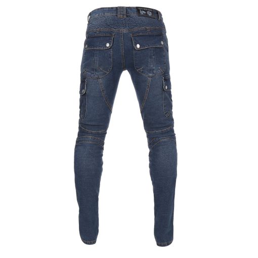 Pantalones de Moto para Hombre con Forro Aprobado por CE Takuey (Talla M=30= Cintura 32") Azul - Imagen 5
