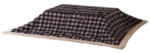 Azumaya KK-104BL Kotatsu Futon Comforter Forma Rectangular W90.0 x D75.0 Pulgadas, Material de Tela de Poliester, Hogar y Vida, Diseño a Cuadros Azul Marino