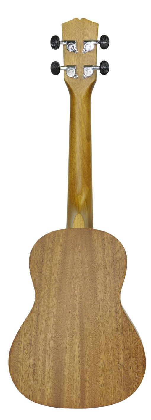 Ukelele de la serie Soldin Artista con Tapa de Abeto Macizo y Dorso y Lados de Caoba Kit para Principiantes con Funda Tuner Cuerdas Correa Puas Paño de Limpieza (Espantapajaros, 24") - Imagen 5
