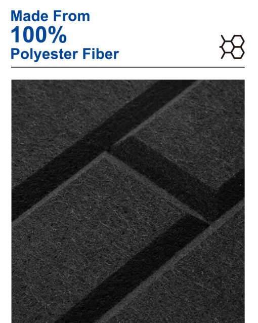 Paneles acusticos autoadhesivos de paneles de pared a prueba de sonido 18 Pack Paneles de pared de ladrillo Panel absorbente de sonido Paneles de amortiguacion de sonido de alta densidad para decoracion de pared y tratamiento acustico 12"12"0.4" - Imagen 5