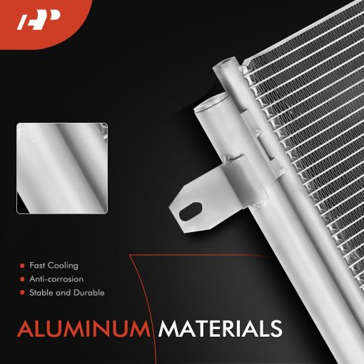 Condensador de aire acondicionado A-Premium compatible con Audi A3, TT, TTS, RS Quattro y Volkswagen Jetta 2005-2010, Golf, City, GTI y mas, Reemplazo # 3255, 1K0820411D - Imagen 2