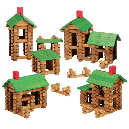 Conjunto de Construccion de Madera Tumble Tree Timbers - 450 Piezas. Construye Cabanas de Troncos. Juguete Educativo STEM