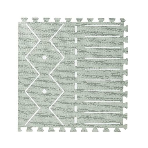Tapete de Juego Toddlekind - Tapete de Espuma Premium, 4 x 6 pies de Alta Calidad para Bebes/Ninos Pequenos, Elegante, No Toxico, Inodoro, Berber-Moss (Verde) - Imagen 8