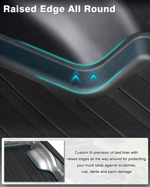 Mixsuper Liner Pickup Truck Bed Mat Compatible con 2007-2021 Toyota Tundra 5.5ft Bed - Imagen 6