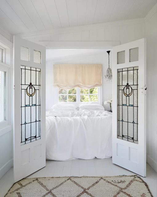 Sabana Ajustable de Lino Bed Threads - Lino 100% de lino frances - 170 GSM - Lujo y respetuoso con el medio ambiente - Transpirable, duradero y suave - Sabana ajustable individual - Lavable a maquina - Ca-R King - Blanco - Imagen 5