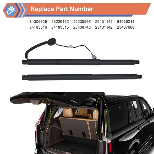 Rear Tailgate Power Lift Support Shock Strut Compatible con Chevy GMC Cadillac Vehicle 2015-2020 Suburban Tahoe Yukon, 2015-2019 Escalade Escalade ESV, Reemplaza #84306929 84183515 84183516 23408748 - Imagen 2