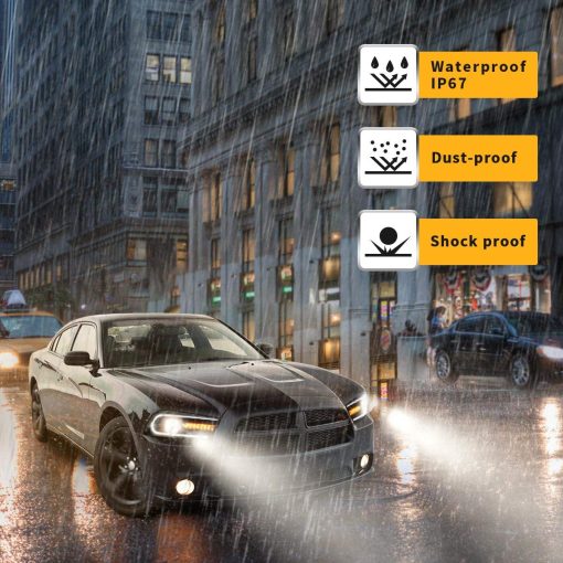 Faros LED VLAND Compatibles con Dodge Charger 2011 2012 2013 2014 (No compatible con 2012 Dodge Charger SE) con Senal de Giro Secuencial de ambar, Bombillas D2H/D2S (No incluidas) para Doble Haz - Imagen 6