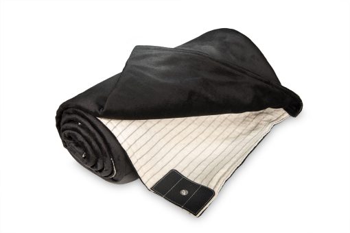 Manta de conexion a tierra Zenful Living Earth, 40 x 60 pulgadas, con cable de conexion a tierra de 15 pies para puesta a tierra, Negro - Imagen 2