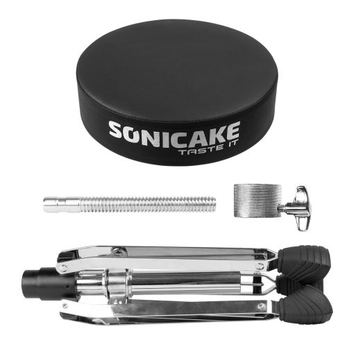 SONICAKE Banqueta de Bateria, Asiento de Bateria Resistente Actualizado, Taburete Ajustable en Altura con Piso Acolchado de Doble Reforzado, Silla Giratoria para Ninos y Adultos, Negro - Imagen 7