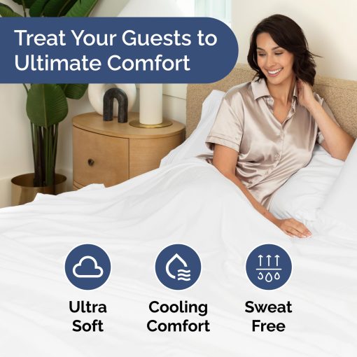 Paquete a granel de 20 sabanas planas - 20 sabanas planas de tamano completo - Paquete a granel de sabanas planas completas - Sabanas de tamano completo al por mayor - Sabanas a granel para hoteles, spas y Airbnbs - Sabanas de masaje - (Blanco, Full) - Imagen 3