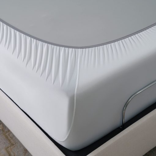 Juego de sabanas SHEEX Active Comfort, sabanas refrescantes y comodas con 1 sabana plana, 1 sabana ajustable y 2 fundas de almohada tamaño King, King/California King, Blanco Brillante - Imagen 3
