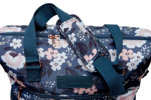 Bolso de extraccion de leche Sarah Wells Lizzy - Compatible con Spectra, Medela y mas - Bolsillo refrigerado aislado (Le Floral) - Imagen 3