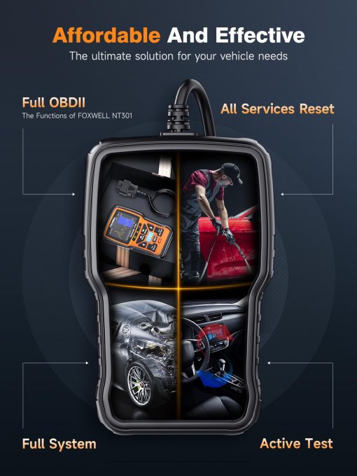 FOXWELL NT510 Elite para GM Escaner de Diagnostico OBD2 Lector de Codigos de Todo el Sistema Herramienta de Escaneo con Pruebas Activas Bidireccionales Reset de Todo Servicio Aceite EPB TPMS SAS TPS Registro de Bateria Reaprendizaje del CigÃ¼eñal - Imagen 6