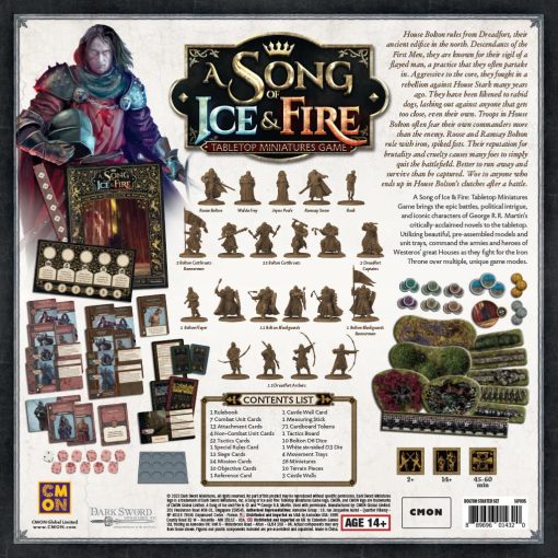 Juego de estrategia A Song of Ice & Fire Tabletop Miniatures Game Bolton Starter Set - Para edades de 14 años en adelante, 2 o mas jugadores, 45-60 minutos de tiempo de juego, Fabricado por CMON - Imagen 2