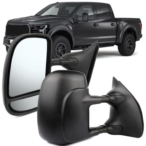 Par de Espejos de Remolque Lateral OCPTY para Ford F250 F350 F450 F550 Super Duty Truck 1999-2007 Espejo de Remolque Manual Telescopico