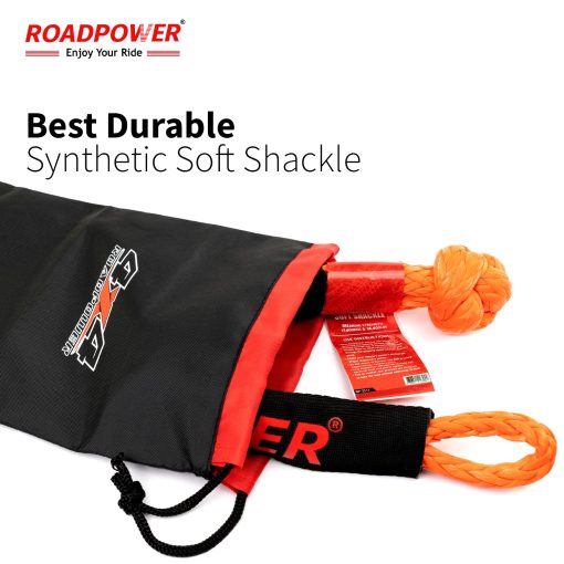 Cuerda de recuperacion cinetica para 4x4 de 1 pulgada x 20 pies - con bolsa, guantes y 2 piezas de eslinga suave - Kit de recuperacion todoterreno de alta resistencia para UTV, ATV, camion, automovil (14 toneladas / 35000 libras, 1 pulgada x 20 pies) - Imagen 7