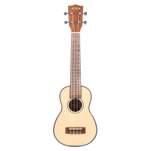 Ukelele Soprano de Cuello Largo Kala KA-SSLNG - Tapa de Abeto Macizo / Cuerpo de Caoba, Natural, Soprano - Imagen 4
