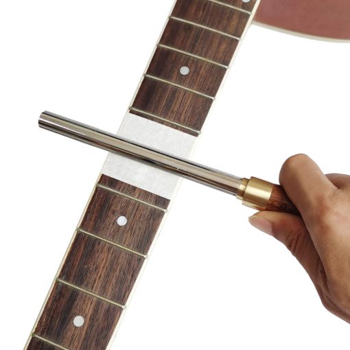 Limado de coronacion de trastes de guitarra barroca Limas de coronacion estrechas / medianas / anchas 3 bordes Tamano Mejorado 3era Generacion Herramientas de reparacion de guitarras y lutier para guitarras, ukulele, bajo, banjo, mandolina, etc EFF-10 - Imagen 5