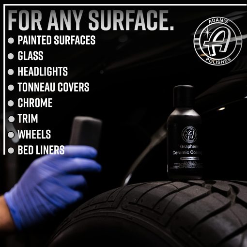 Revestimiento Ceramico de Grafito UV de Adam's Polishes - Revestimiento Ceramico 10H para Autos con Tecnologia UV Glow | 7+ Anos de Proteccion | Aplicar Despues de Lavar el Auto Barra de Arcilla Pulidor de Coches | Barco RV Motocicleta - Imagen 6