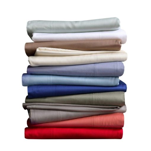 Juego de sabanas y fundas de almohada de 100% Viscosa Natural Hecha de Bambu, Sabanas Suaves y Refrescantes, Sabanas Transpirables de Hotel y fundas de almohada, Set de 4 piezas - Split King size - Top-Split-King - Mar - Imagen 4