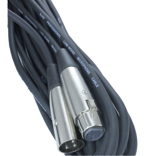 Cable de Extension de Microfono MCSPROAUDIO Balanceado y Blindado de 6 Pies 3 Pines XLR Macho a Hembra (Paquete de 10) - Imagen 4