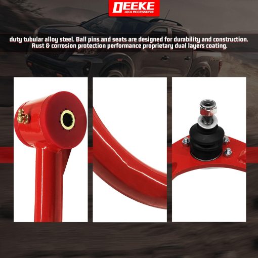 Brazos de control superiores delanteros para suspension levantada de 1-4" para Toyota Tacoma 2005-2022 - Brazos de Control Tubulares de Reemplazo para Suspension de Fabrica - Imagen 4