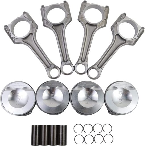 Juego de piston y biela Koomaha de 23 mm de repuesto para Audi A4 TT VW Jetta Golf GTI Passat 2.0T Parte# 06H107065DM, 06H198401A, 06H198401D - Imagen 2