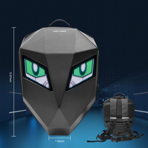 Mochila de Moto LED Crelander Bolsa de Casco Programable Mochila Dinamica para Laptop Bolso de Hombro (pequena) - Imagen 7