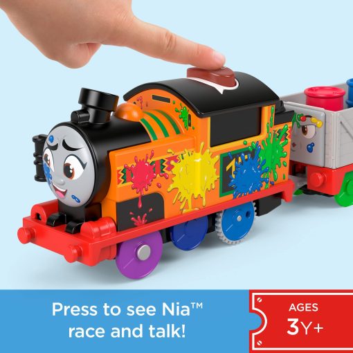 Tren de Juguete Motorizado Thomas & Friends con Nia que Habla y Funciona con Pilas para Ninos de 3+ Anos - Imagen 2