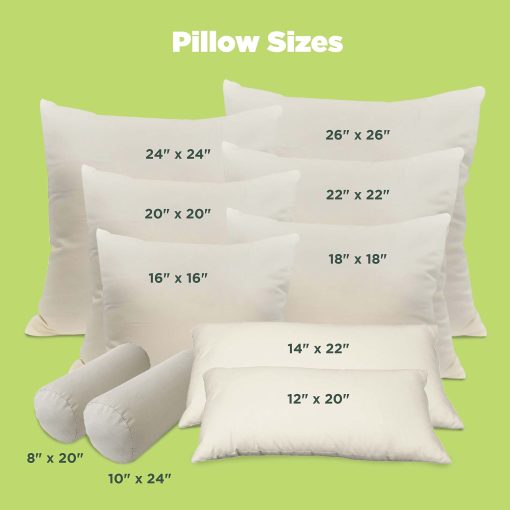 Almohada de Kapok de Bean Products - Tamano Euro 20 x 20, Algodon Organico, Vegano, Calidad Premium - Fabricada en USA Almohada para Cuello Cama Cuerpo Cojin de Suelo Sofa Lanzamiento Refuerzo - Tela y Relleno Ecologico Organico - Imagen 5