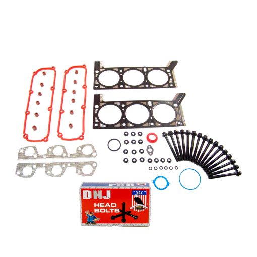 Juego de empaques de culata DNJ HGB1168 con juego de pernos de culata para Jeep Wrangler 3.8L 3778cc 231cid V6 OHV 2007-2011