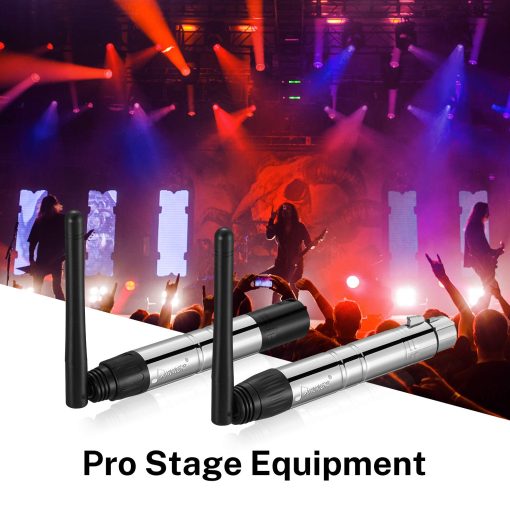 Controlador Inalambrico DMX Donner 7 Receptores & 1 Transmisor, Control de Iluminacion de Escenario Inalambrico DMX512 para Fiesta de Discoteca Escenario LED Bar, Dj Dfi 2.4G DMX Inalambrico 8PCS - Imagen 6